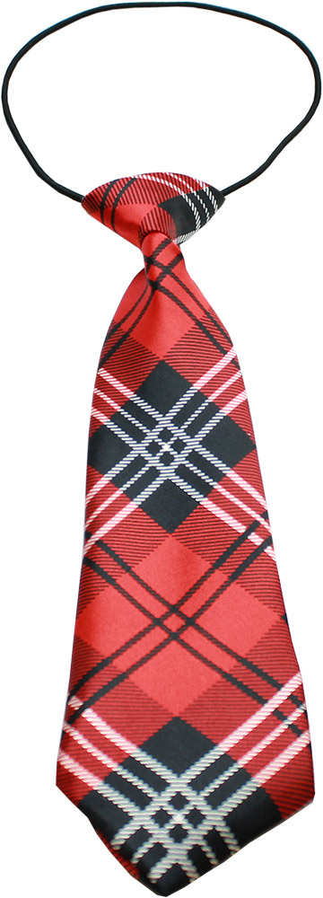 Big Dog Neck Tie Plaid Red